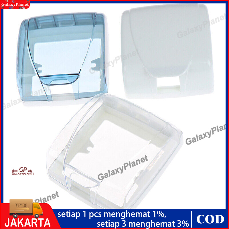 Gratis Ongkir - H6386 Penutup Steker Colokan Listrik Waterproof/ Kotak Cover Kabel Saklar Dinding