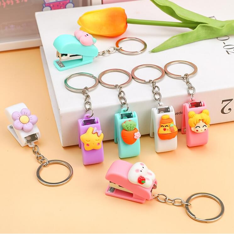 

24 pcs/lot Creative Animal Portable Stapler Stapling Machine With No.10 Staples Office School binding Supplies Cute Staplers