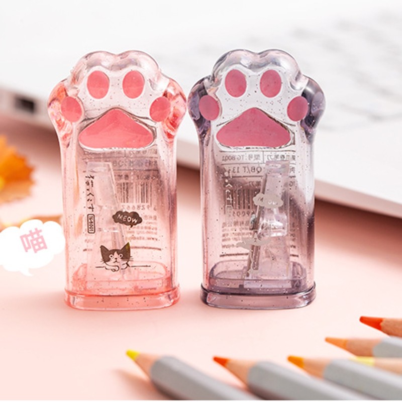 

Kawaii Cat Paw Pencil Sharpener School Supplies Stationery Items Student Prize for Kids Gift Pencil Sharpener For Kids