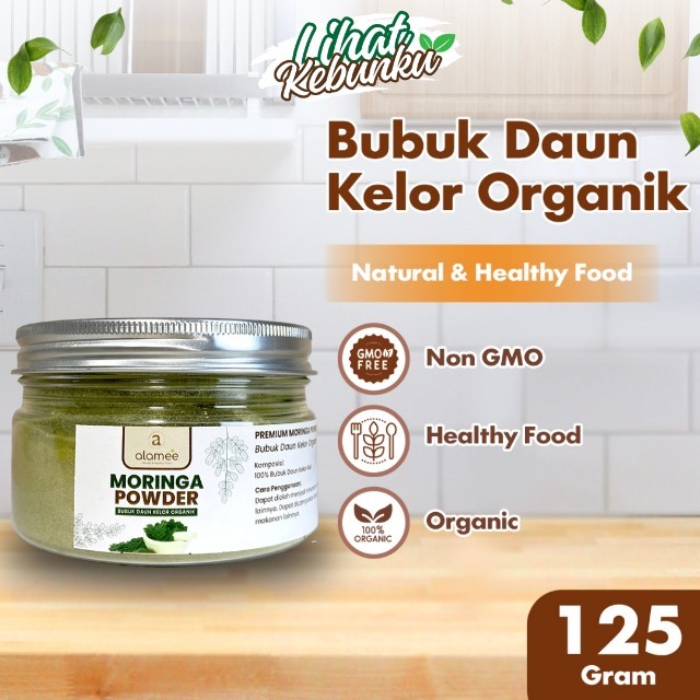 

ALAMEE Bubuk Kelor Moringa Powder Daun Serbuk Organik Tanpa Gula Minuman 125gr LIHAT KEBUNKU