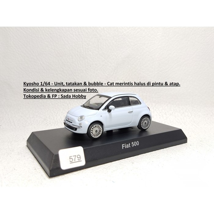 Kyosho 1/64 Fiat 500 Aqua