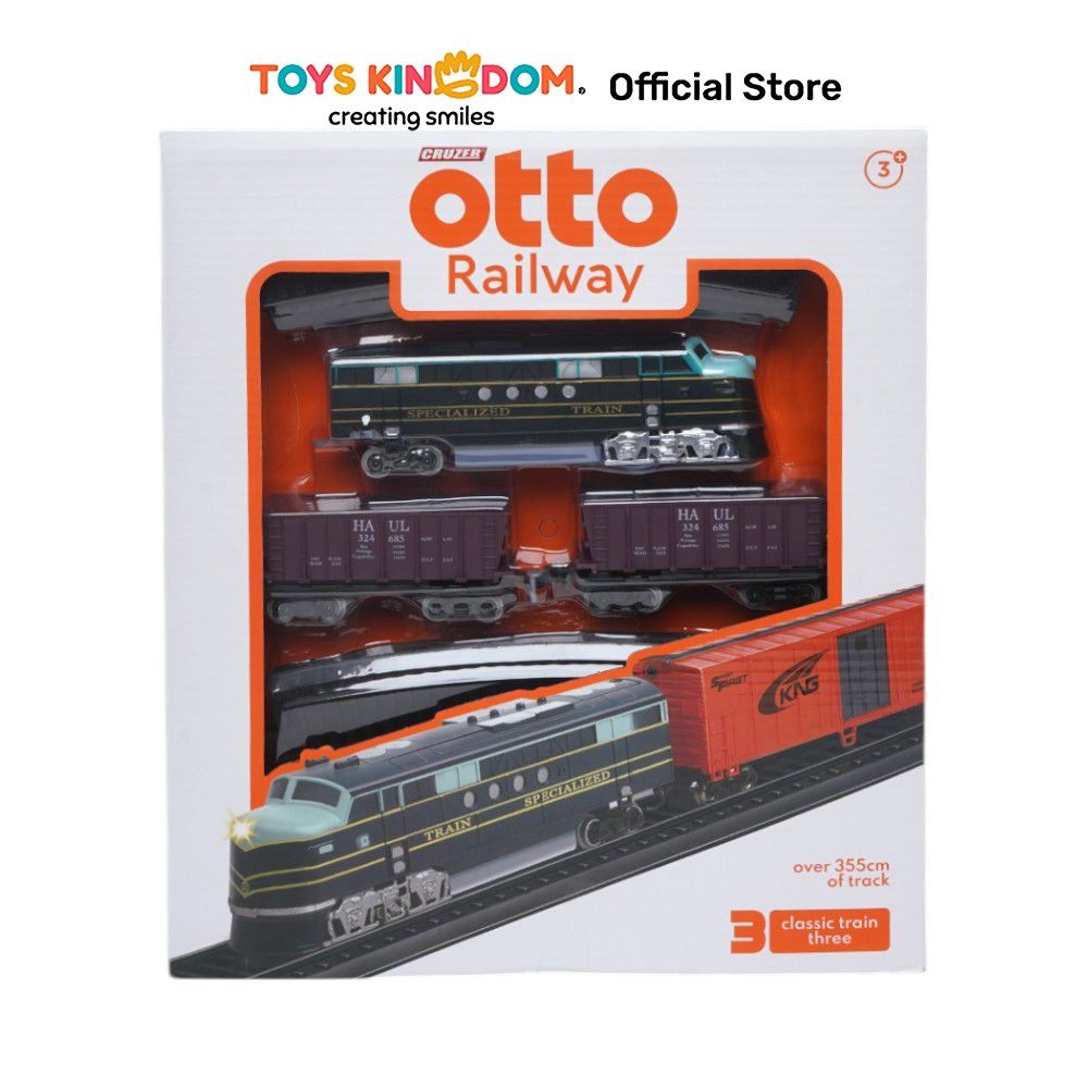 Toys Kingdom Cruzer Playset Otto Railway Classic Train - Mix Mainan Anak Kids Train Toy Miniatur Ker