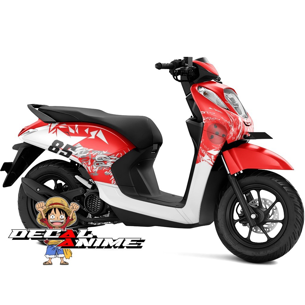 Decal Stiker Genio Full Body Sticker Genio Full Skotlet Variasi Anime - Naruto Sharinghan