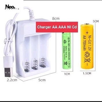 alat charger battery AA A2 batere baterai batere rechargable 3 slot