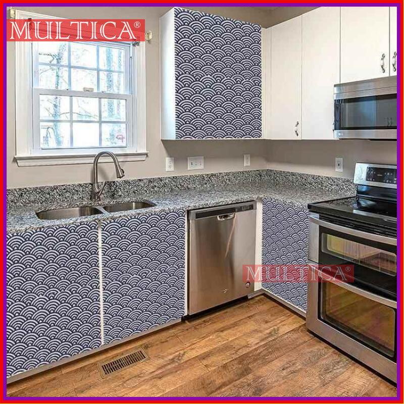 Multica official Tirai Penutup Kolong dapur Anti debu Lemari Self Adhesive Anti Air Tanpa Paku