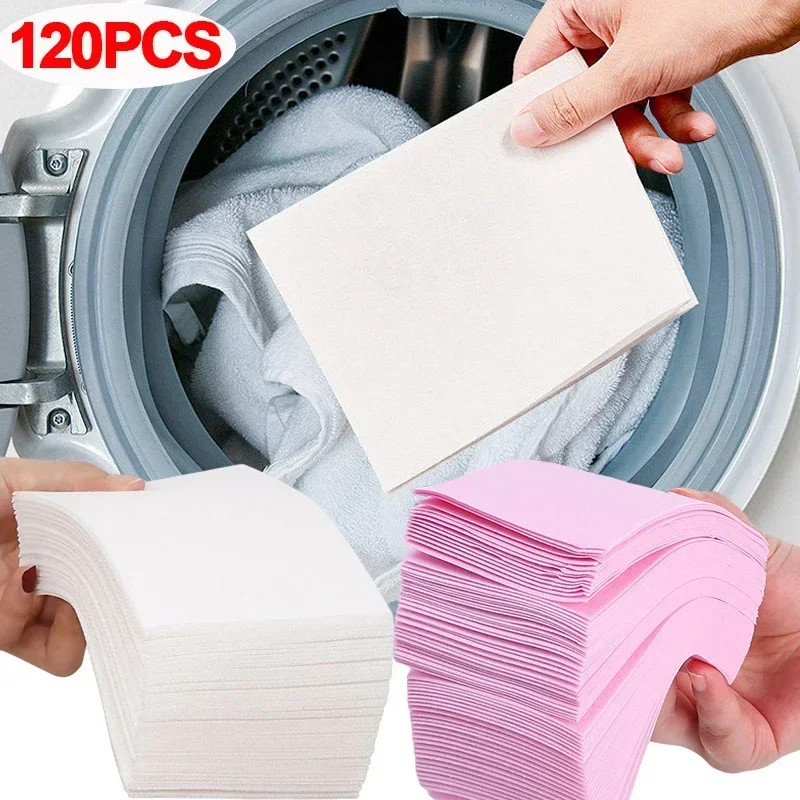 

30~120 Concentrated Laundry Tablets, Decontamination Soap Paper, Washing Machine Clothes Cleaning Tablets, Portable for Travel