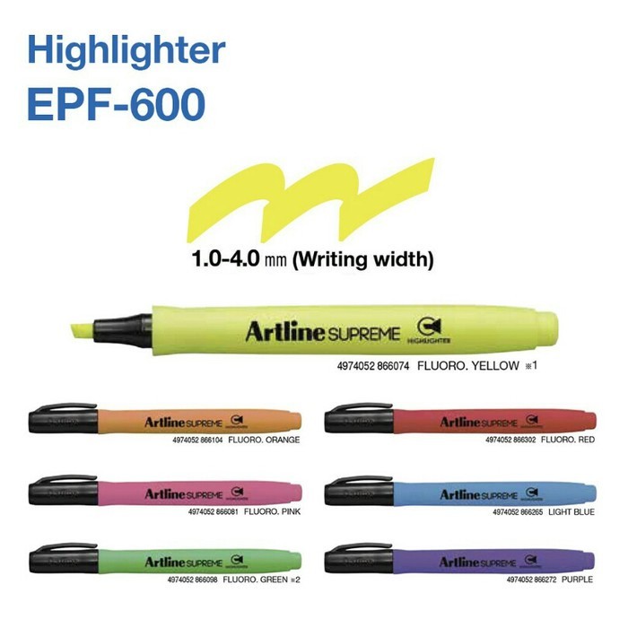

Artline supreme highlighter marker EPF 600