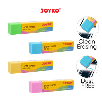 

Stip Eraser Penghapus Joyko ER-30CO (1 PCS) - Penghapus Pensil panjang Warna Warni Joyko