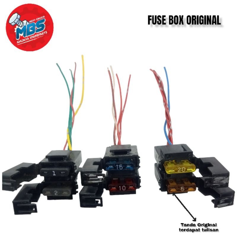 FUSE BOX RUMAH SIKRING DAN AIKRING ORIGINAL UNIVERSAL HONDA BEAT KARBU VARIO MOTOR MOBIL- Sinarbaut.