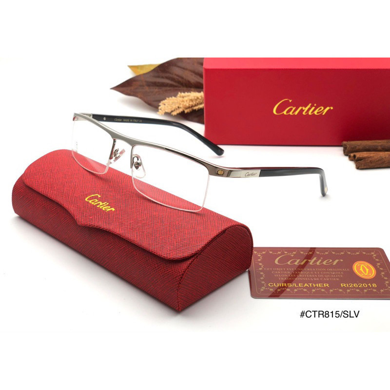 FLASH SALE  PROMO  Kacamata Cartier 815 snur pria dan wanita bisa lensa PHOTOCROMIC Minus, Anti Radi