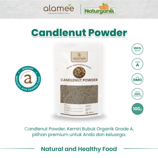 

ALAMEE Bubuk kemiri Candlenut Powder Bumbu Dapur Organik Masak Murni Asli Seasoning 100 Gram Naturganik
