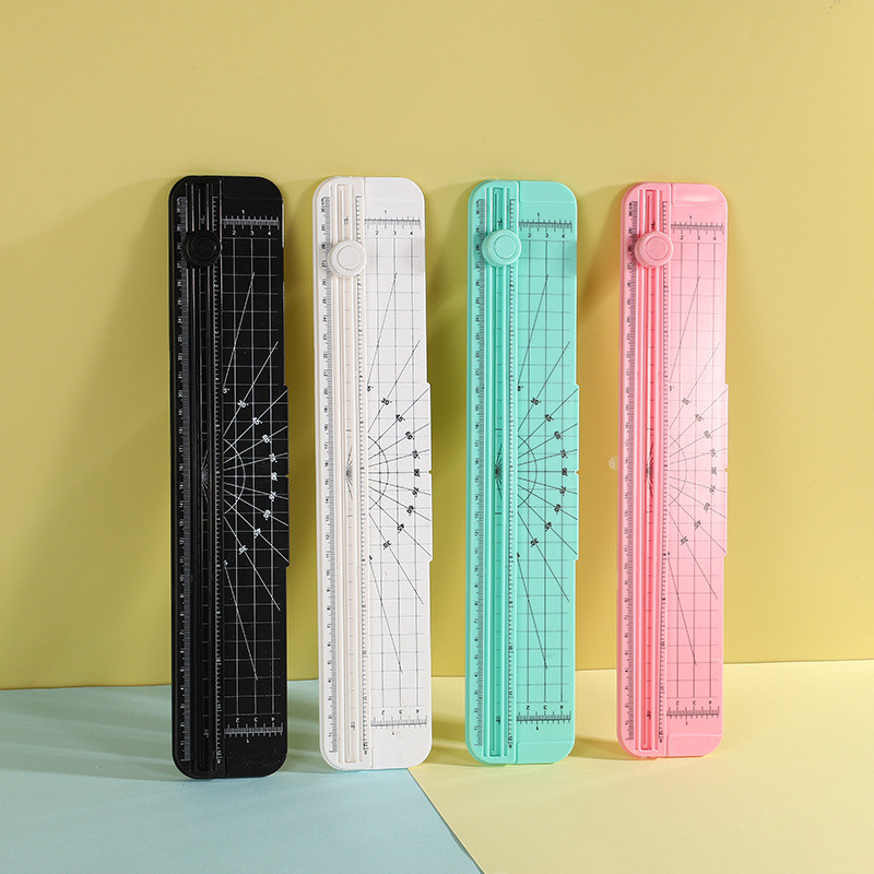 

A4 Paper Cutting Guillotine Paper Cutter with Pull-out Ruler for Photo Trimmers Scrapbook Lightweight Cutting Mat Machine