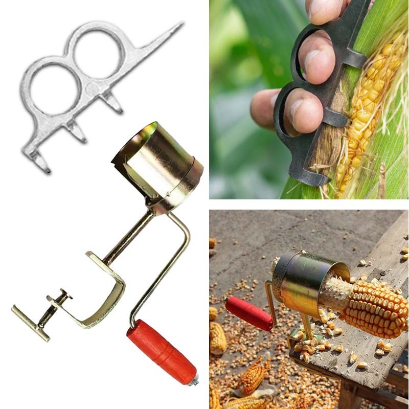 Perontok Jagung Alat Kupas Jagung Set Alat Pemipil Jagung Alat Pemipil Jagung Kering Pengupas Jagung