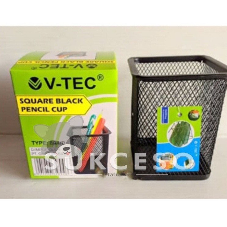 

V-TEC Vtec Desk Pen Kotak VT-804 Black Hitam Tempat Pensil Kotak