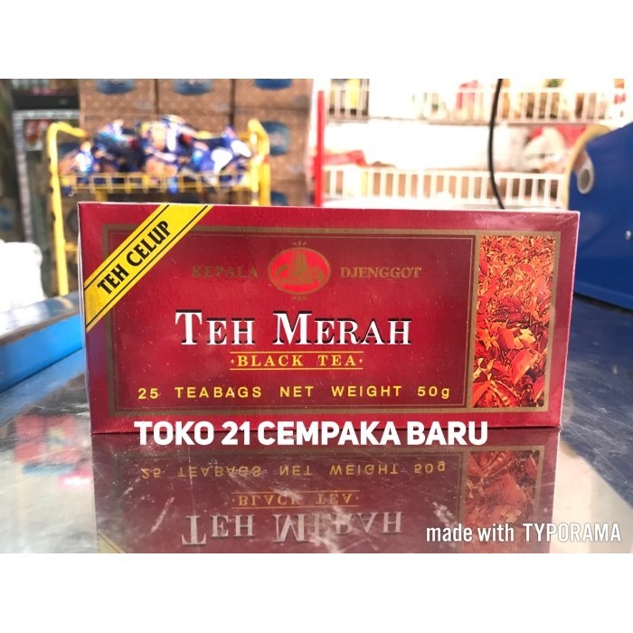 

Kepala Djenggot Teh Merah 50g isi 25 Tea Bags | Celup Sehat Black Tea