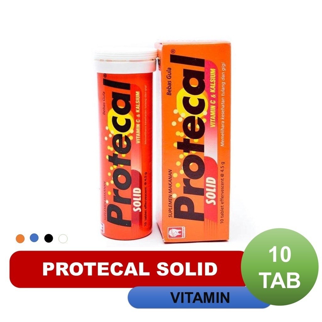 Protecal Solid Vitamin C &amp; Calcium Effervescent [4.5 G X 10 Tablet]