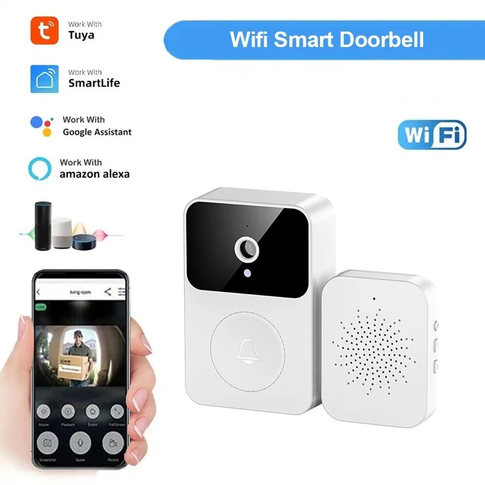 WiFi Doorbell Video Tuya Doorbell AC Power USB Battery Type Smart Life Doorbell Smart Home Security 