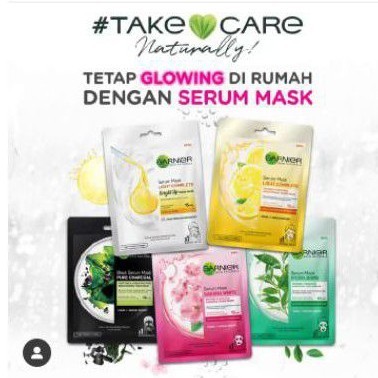GARNIER SHEET MASK ALL VARIANT | masker wajah GARNIER