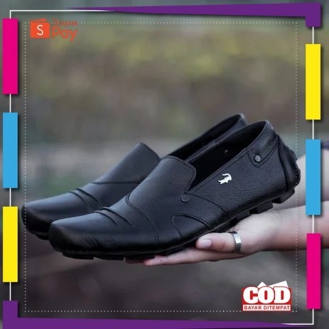 UKURAN SIZE 37 38 39 40 41 42 43 44 45 / COD Sepatu Pantofel Pria Kulit Asli Santai Formal Keren Dew