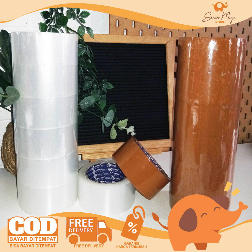 

Himaru Lakban 48 x 80 Y Solasi Besar Adhesive Tape Perekat Murah