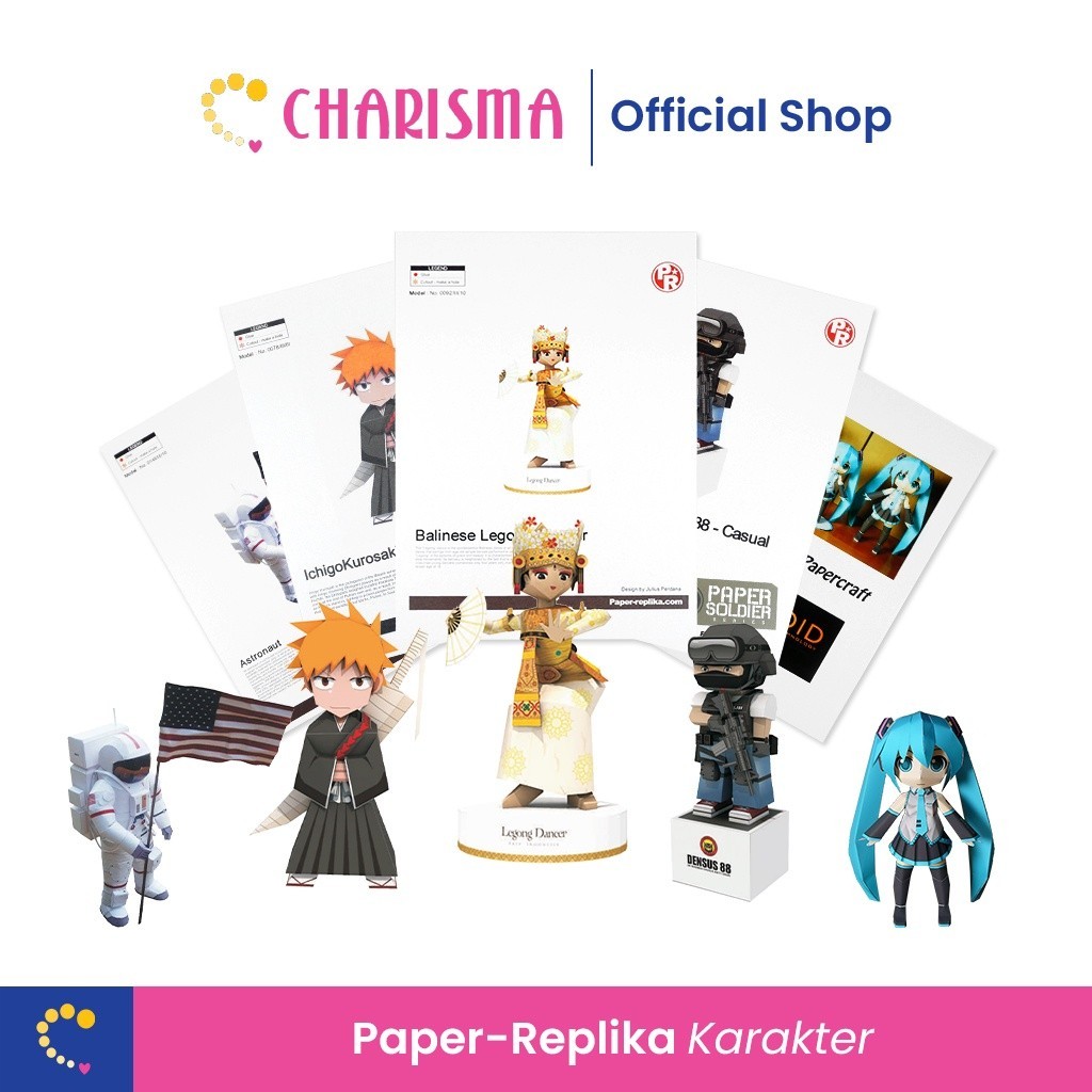 

Charisma Papercarft DIY Pola Kertas Motif Karakter - Creation Paper Art Book