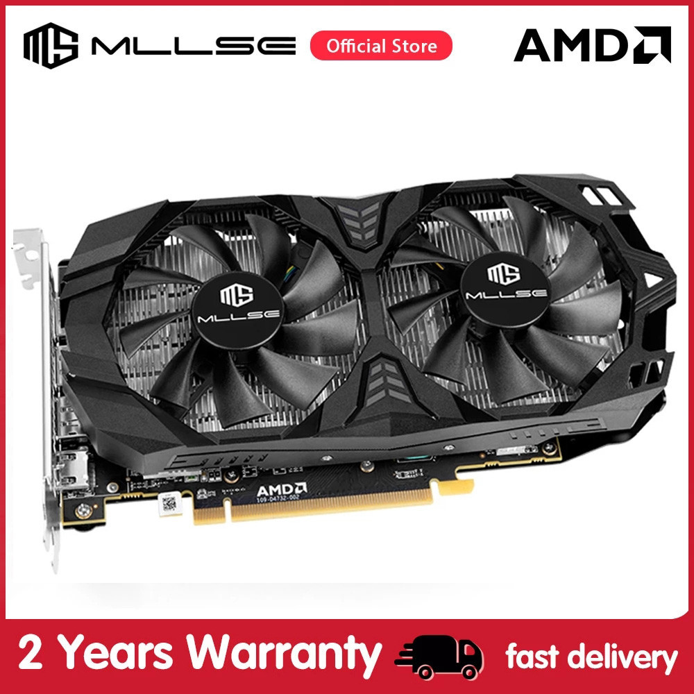 MLLSE New Graphics Card AMD RX 580 8GB Gaming GDDR5 256Bit 8Pin PCI-E 3.0 ×16 Radeon GPU Computer Mi