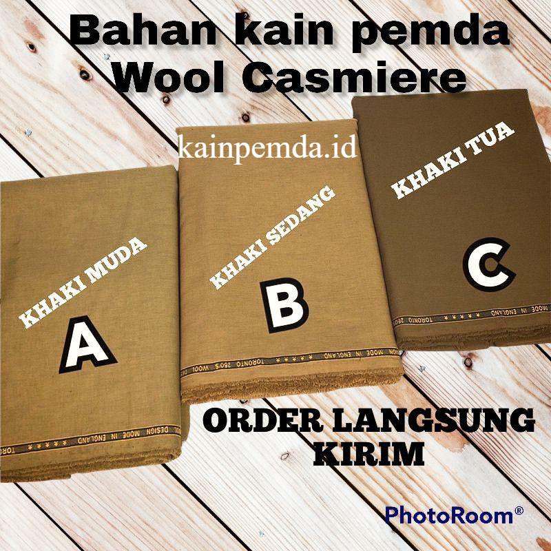 KAIN PEMDA KHAKI SERAGAM DINAS PEMDA WOOLTEX BAHAN BAJU KHAKI PNS PDH ASN