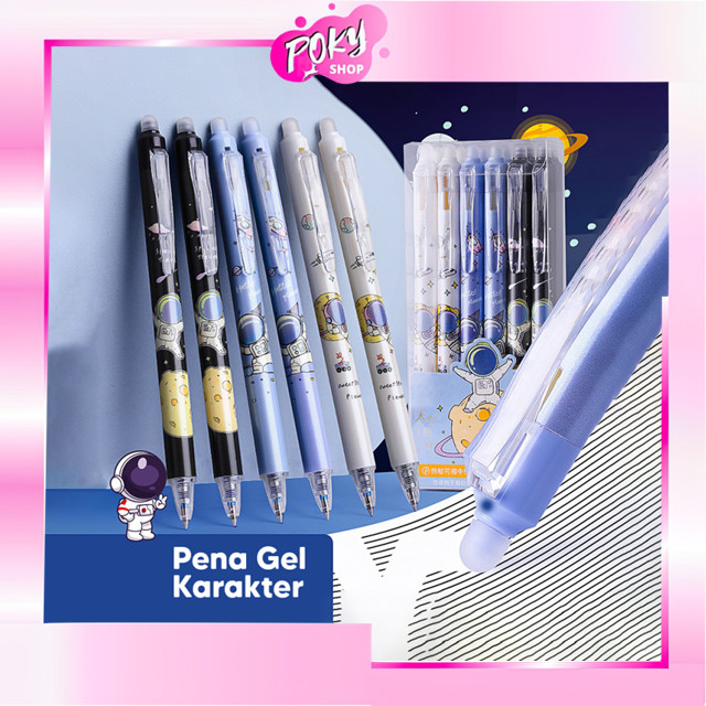 

POKY - S6080 Pena Gel Karakter / Pena Aesthetic Edition Kartun / Erasable Gel Pen / Pulpen Kartun Karakter Lucu yang Bisa Dihapus