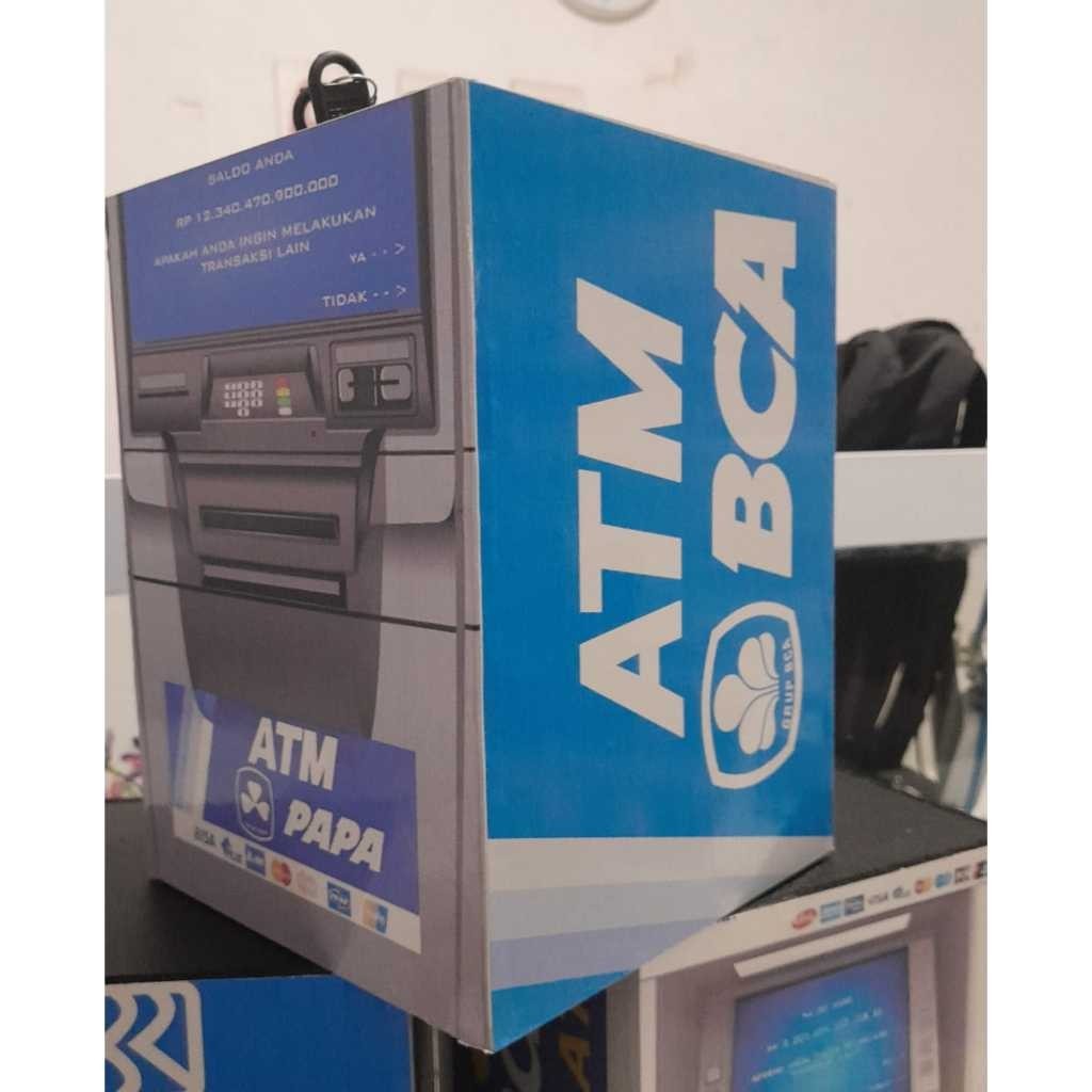 Celengan Target Jumbo Brangkas Kunci Celengan Miniatur Motif Atm Premium