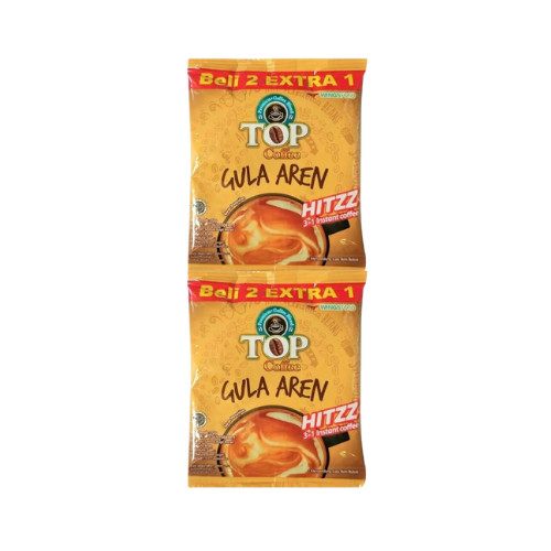 

TOP KOPI GULA AREN BELI 2 GRATIS 1 RENTENG ISI 15PCS | TOP COFFEE