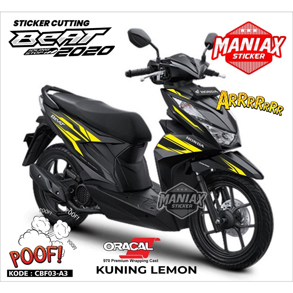 Sticker Honda All New Beat Street Deluxe 2021 - Stiker Cutting BEAT New Street 2020 - Cutting sticke