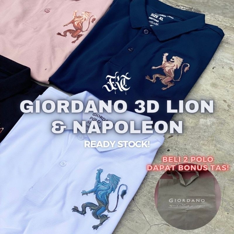 GIORDANO POLO SHIRT ORIGINAL 100% RESMI MEN