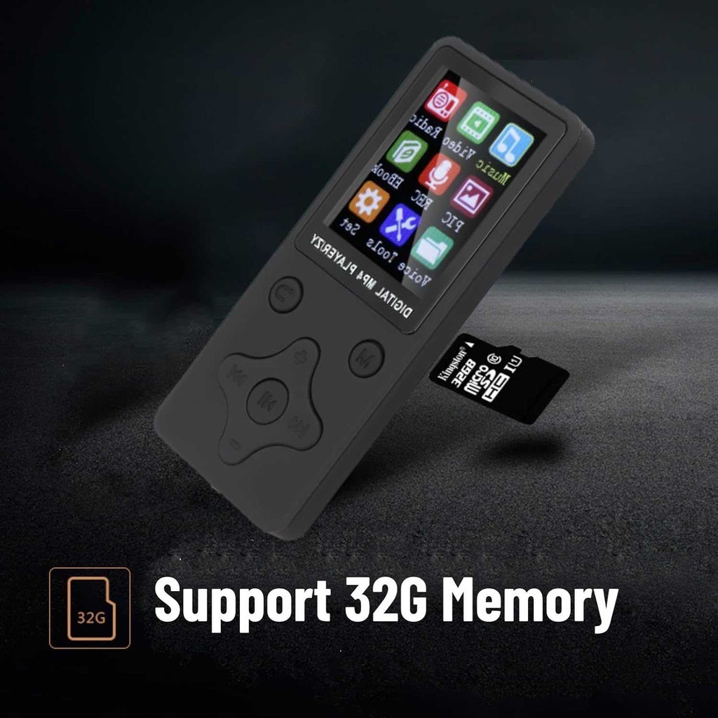 MP4 Player Mini Mp3 Portable Music Player TF Card Slot - ZYZY