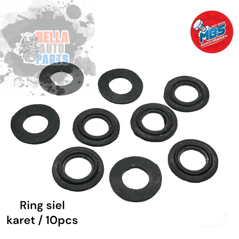 RING KARET SIEL KARET LUBANG M10 BAUT 14 RING KARET ORIGINAL SIL MURAH