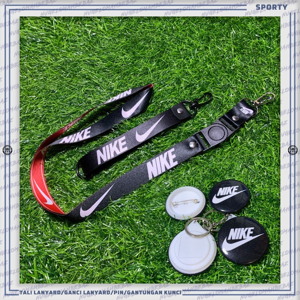 

TALI LANYARD/GANCI/PIN/GANTUNGAN KUNCI/HP - NIKE HANDPHONE