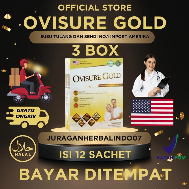 

100% ORIGINAL OVISURE GOLD 1 BOX SUSU USA VITAMIN SENDI ORIGINAL