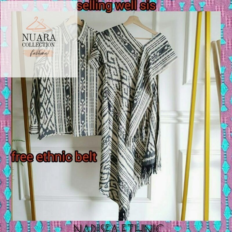 COUPLE TENUN TORAJA PUTIH COUPLE KONDANGAN DRESS TENUN KEMEJA TENUN PRIA COUPLE SRTELAN TENUN