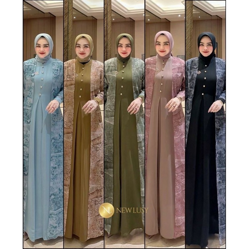 ( Bisa COD Ya Bunda ) Veneza Dress Vol 2-New Lusy-Gamis Terbaru
