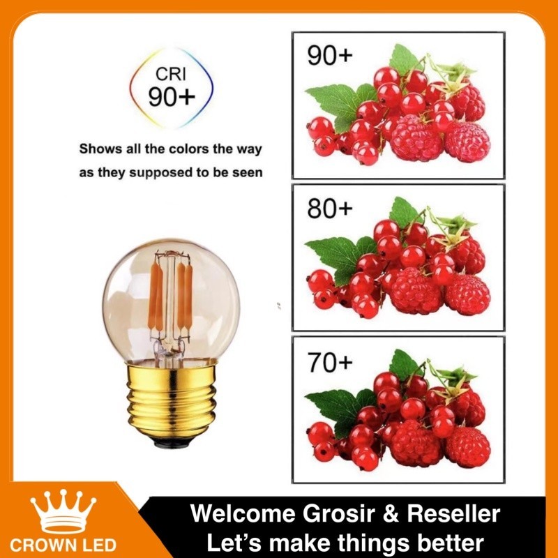 PROMO Lampu led filamen bolam pijar edison cafe  2w 3w 4w ST64 G80 G45 4W E27