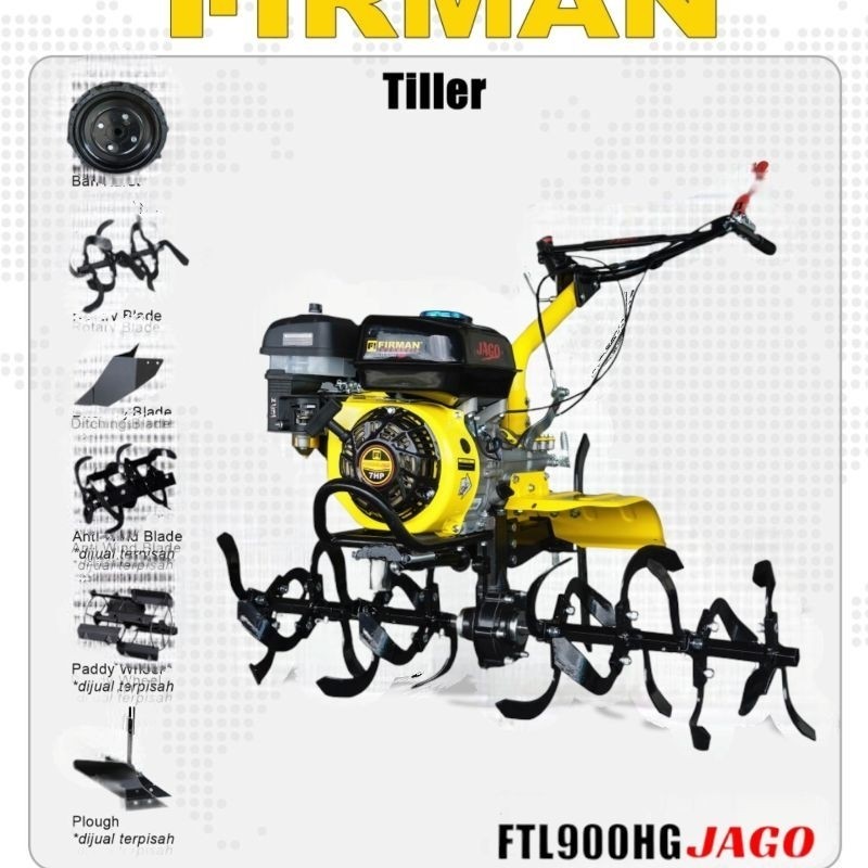 traktor tiller cultivator ladang Firman FTL900HG JAGO MESIN TRAKTOR FIRMAN FTL 900 HG