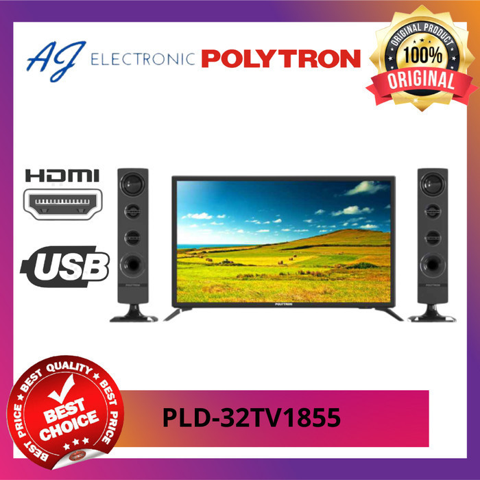 TV LED POLYTRON PLD-32TV1855 / PLD32TV1855 , SPEAKER TOWER 32 INCH
