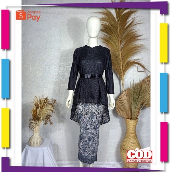 KAIN LEMBUT HALUS ADEM TEBAL / Nasywa | SETELAN KEBAYA BROKAT NASWA / KEBAYA WISUDA MODERN / KEBAYA 