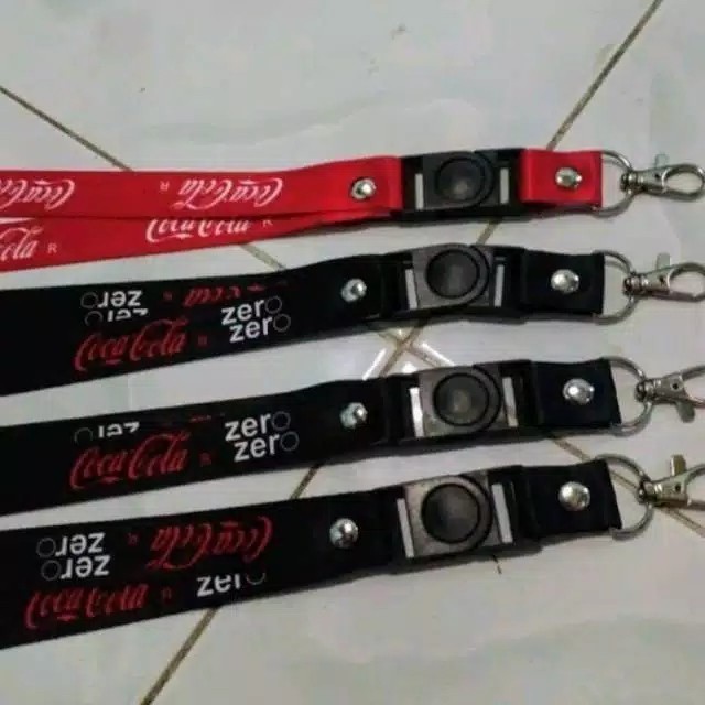 

tali id cocacola / lanyard cocacola zero satuan ecer murah