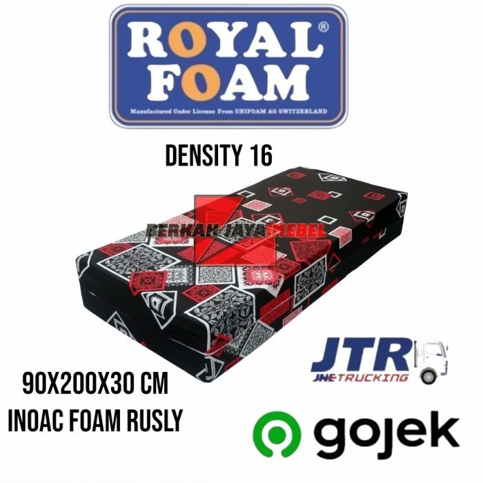 (COD) kasur busa royal foam 90x200x30 cm garansi 5 tahun