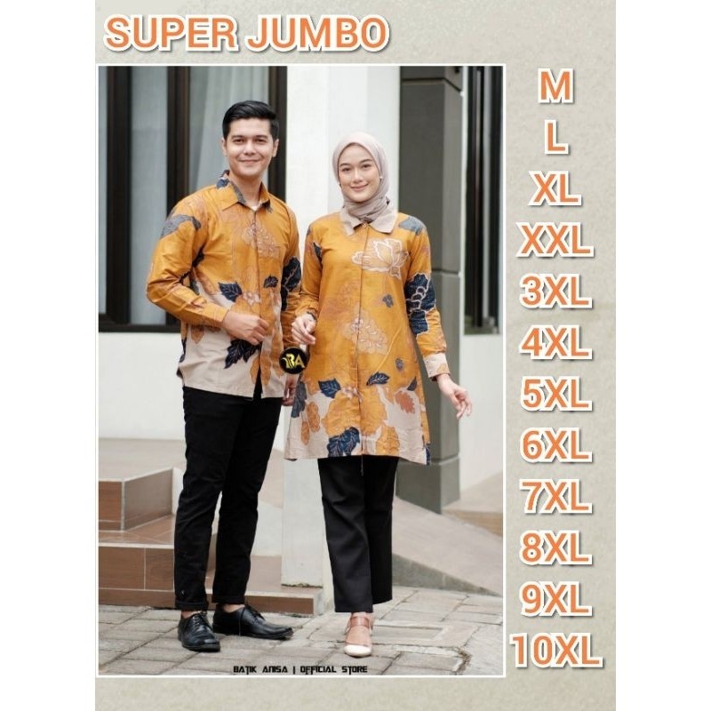 CJB24 Batik Atasan Couple| Fashion batik pria wanita super jumbonya big size M-10XL | Atasan batik p