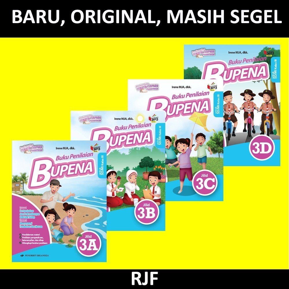 

[PROMO MURAH] BUPENA SD - KLS. 3. A, B, C, D/ BUKU PENILAIAN/K31N PLUS KUNCI JAWABAN