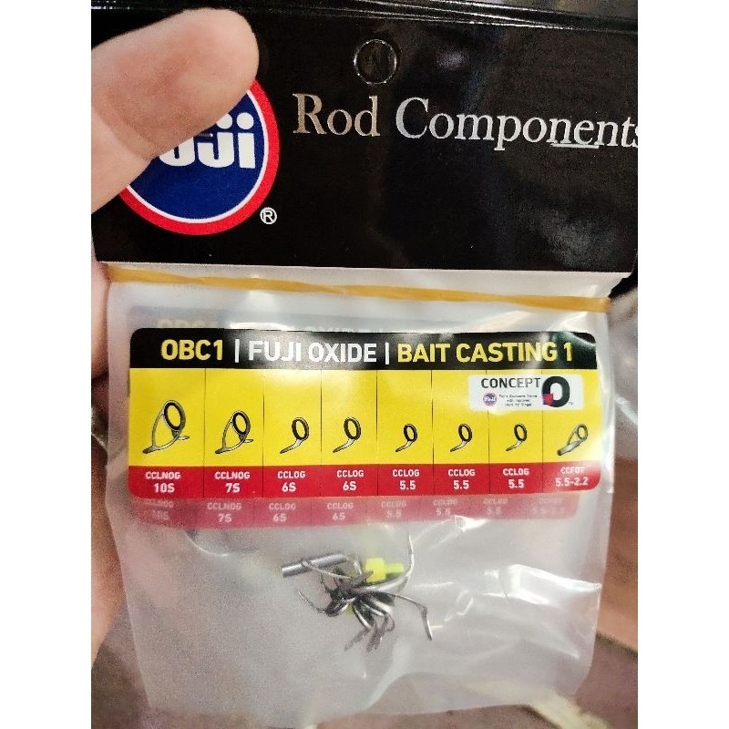 ring joran fuji set untuk bc baitcasting 1 oxide set original