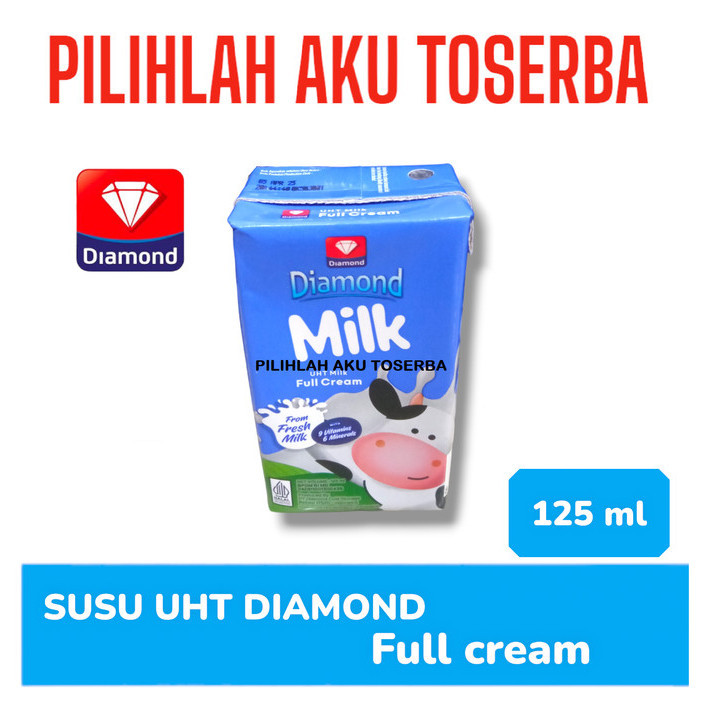 

Susu DIAMOND UHT Full Cream Mini 125 ml - (HARGA 1 Dus isi 40 pcs)