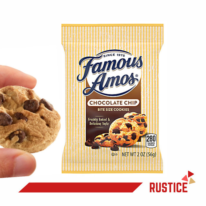 

Famous Amos Bite Size Cookies ( 56 GR ) - CHOCOLATE CHIP