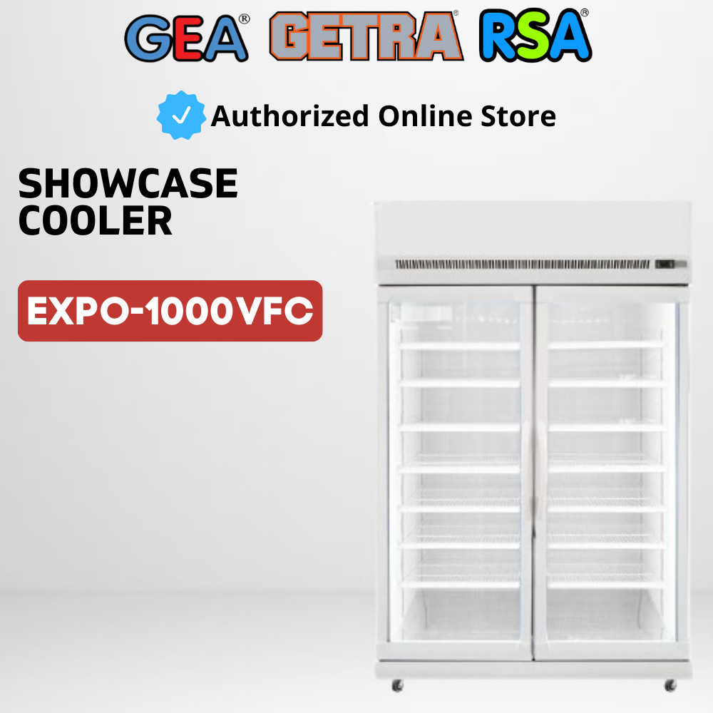 DISPLAY COOLER GEA EXPO-1000 VFC KULKAS PENDINGIN MINUMAN 2 PINTU